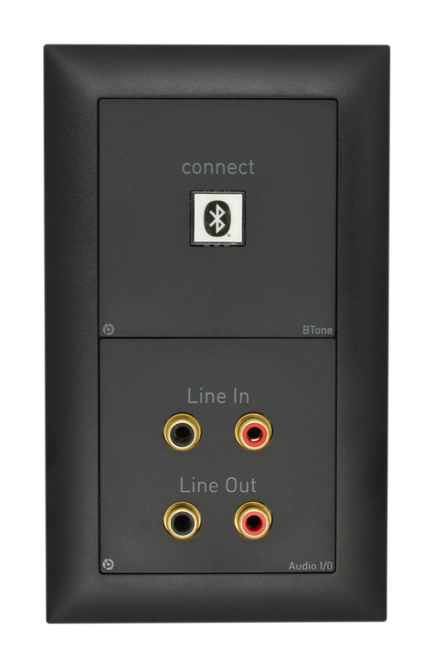 PRAGMA BTone Dante 2-I/O, Bluetooth Audio Interface, RCA In/Out, Edizio Gr-1+1, schwarz