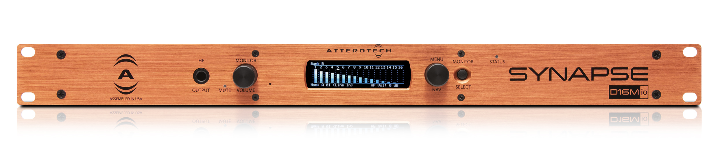 QSYS™ AtteroTech Synapse D16Mio 16 In/16 Out Mic/Line I/O Interface