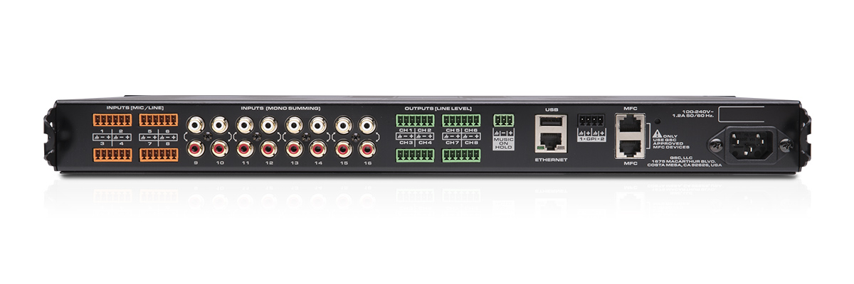 QSC MP-Series M80     Zone & Paging Mixer