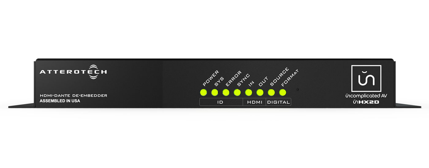 AtteroTech by QSC unHX2D HDMI Audio De-Embedder/Embedder