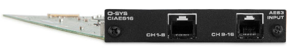 QSYS™ Einschubkarte CIAES16 AES-3