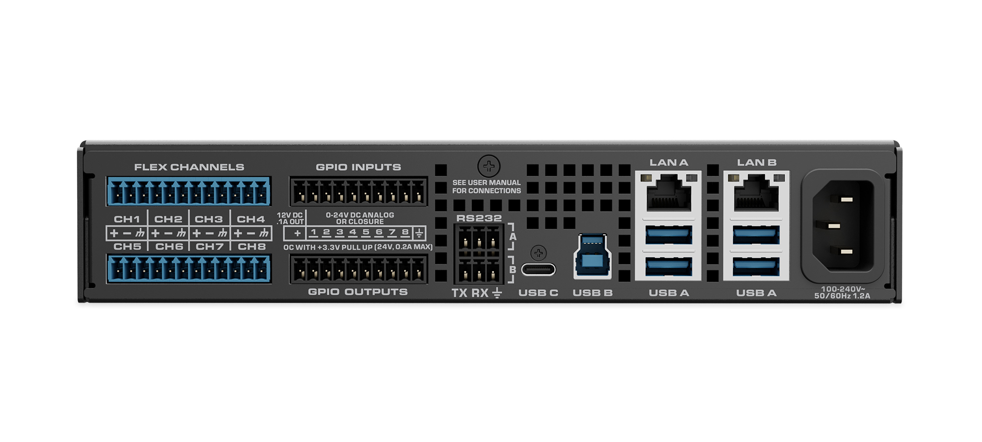 QSYS™ Core 8Flex     Q-SYS Systemprozessor