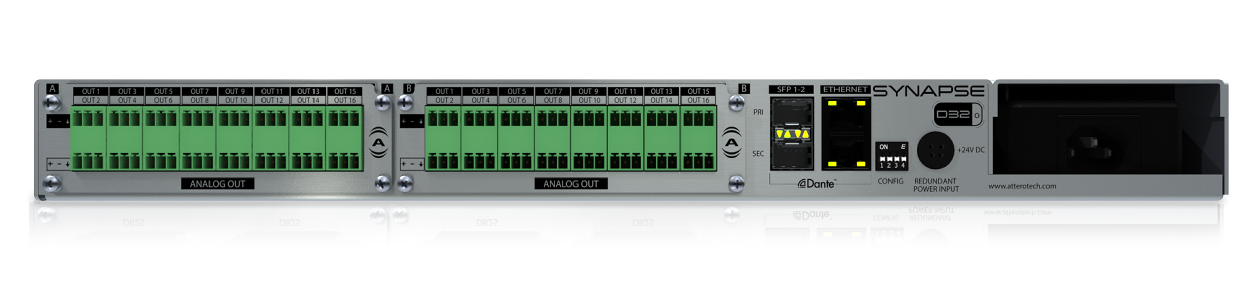 QSYS™ AtteroTech Synapse D32o 32CH Break OUT Interface