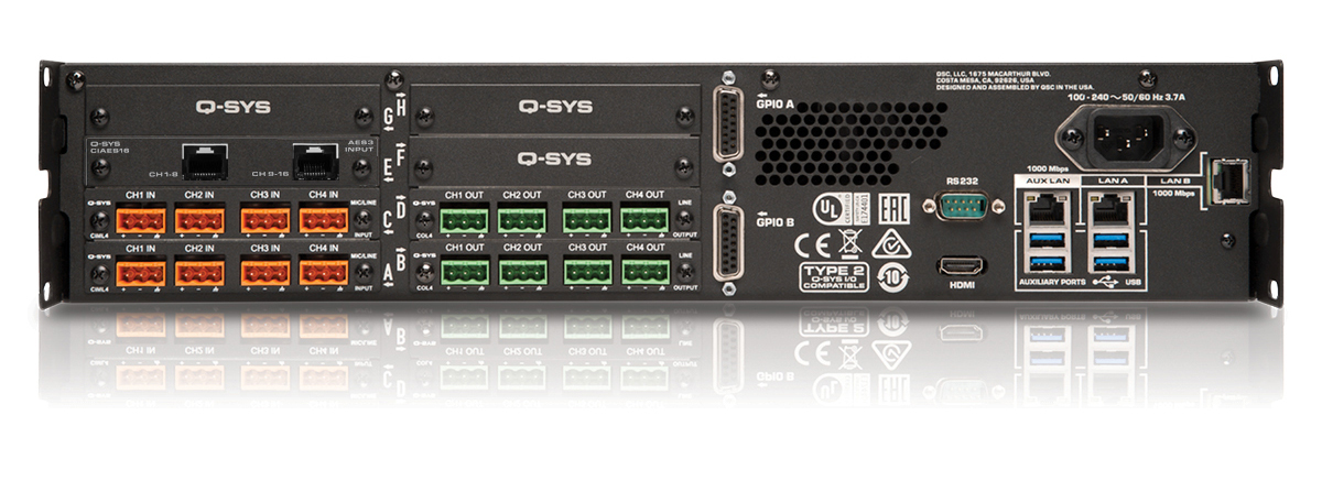 QSYS™ Core 510i       Q-SYS Systemprozessor